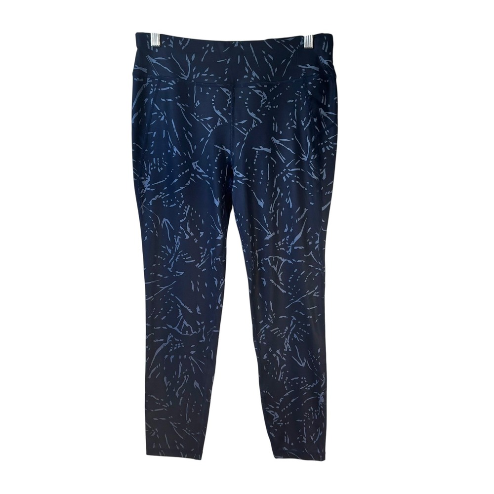 Sweaty Betty Leggings Medium All Day‎ 7/8 Length Navy Blue Abstract